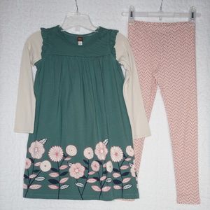 NWT - Tea Collection - Dress and Leggings Outfit